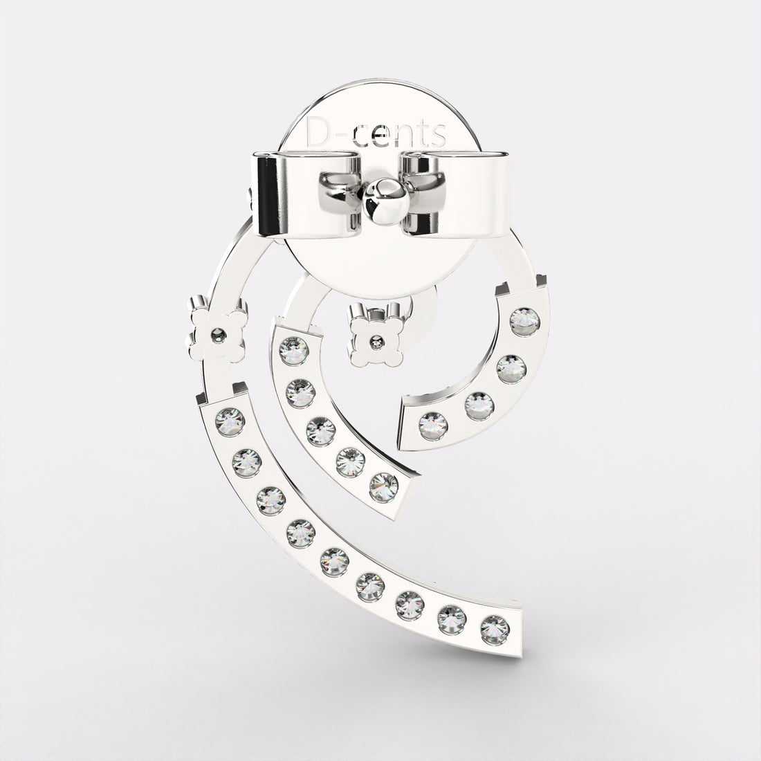 Legacy Loops Diamond Earrings In 925 Silver