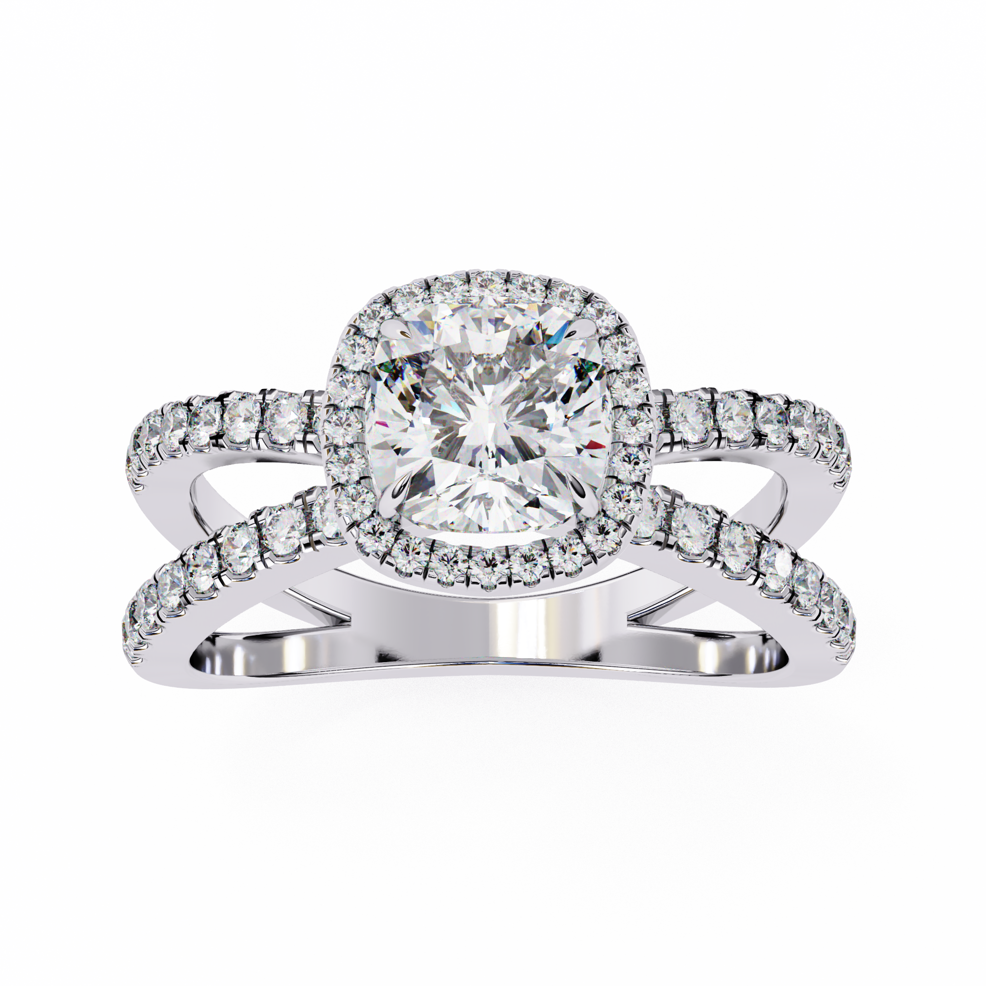 Lily Embrace Cushion Diamond Ring12