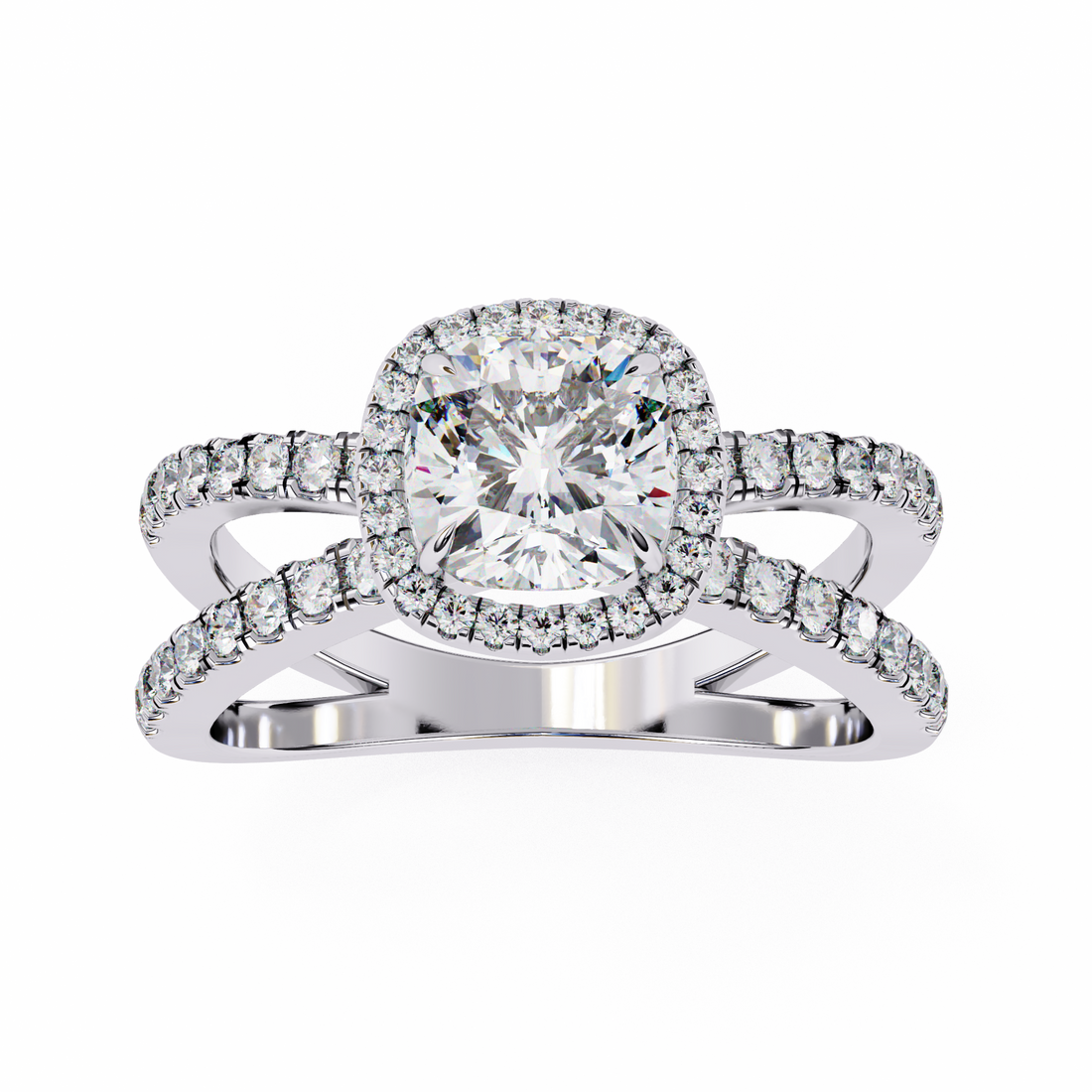 Lily Embrace Cushion Diamond Ring12