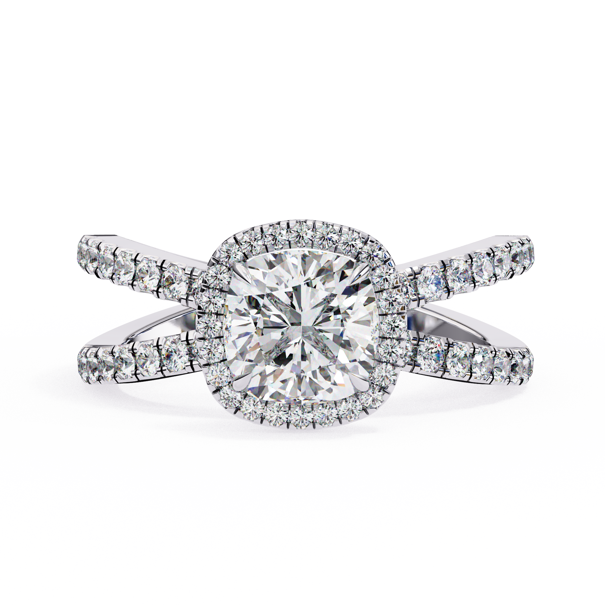 Lily Embrace Cushion Diamond Ring9