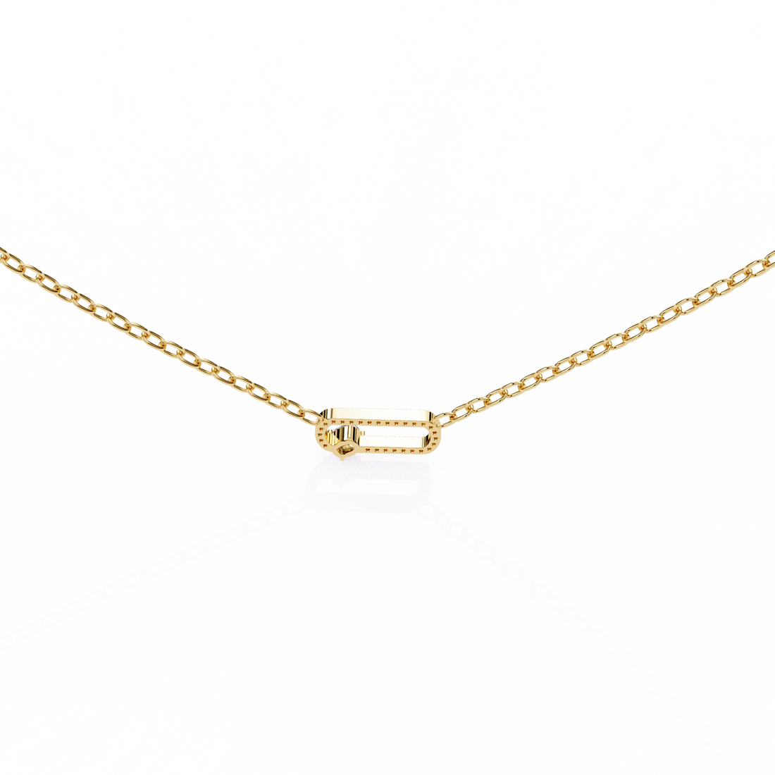 Loop Diamond pendant with chain