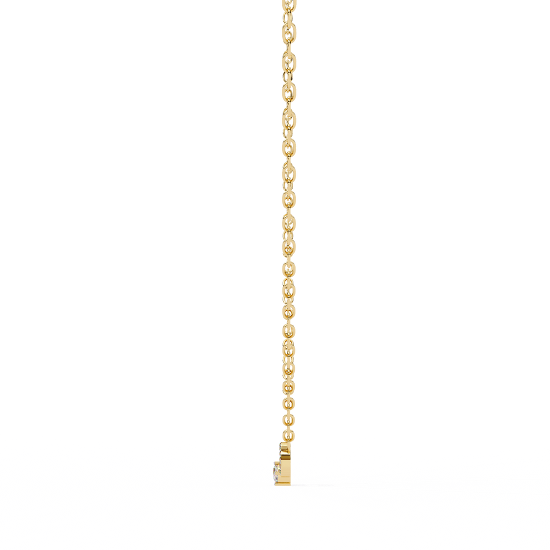 Loop Diamond pendant with chain