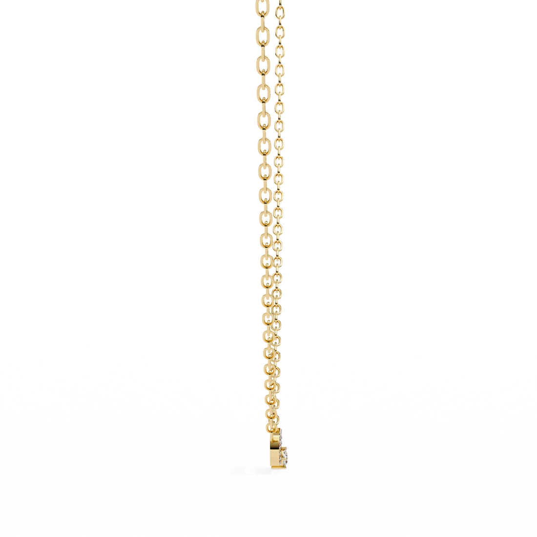 Loop Diamond pendant with chain