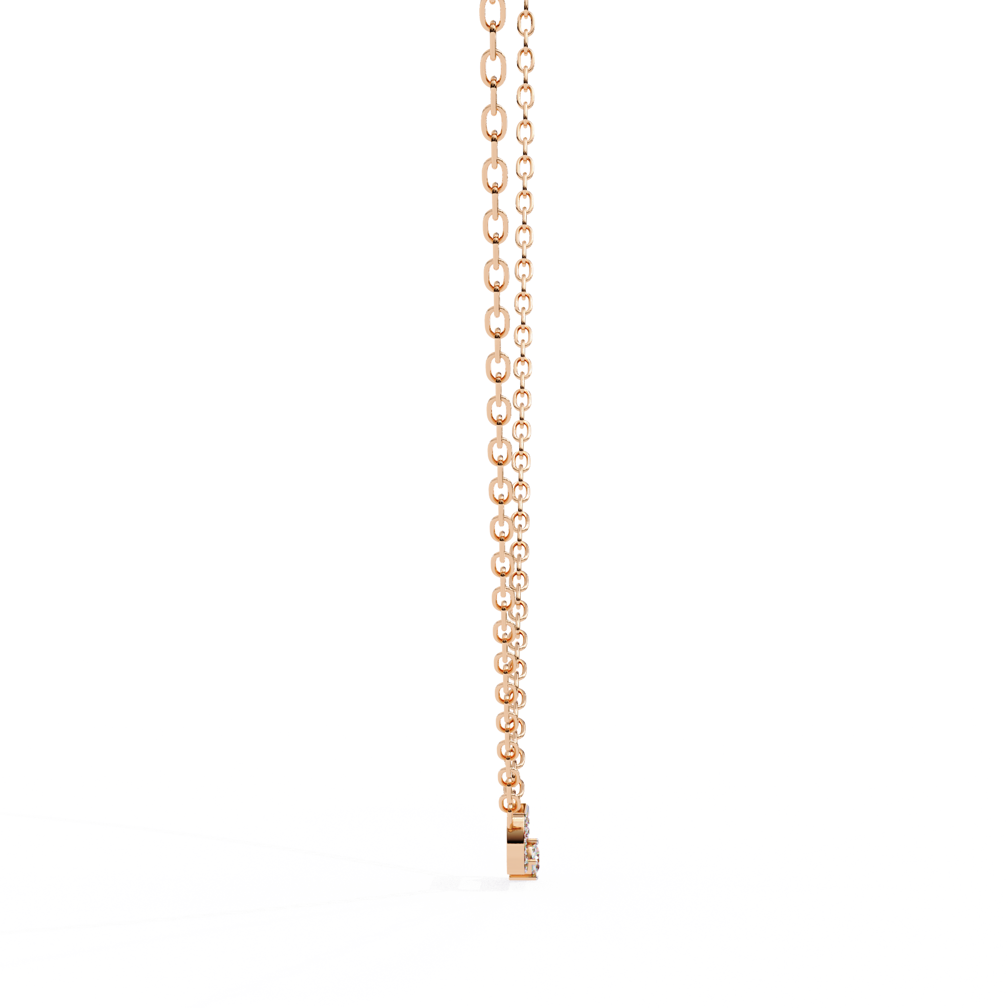 Loop Diamond pendant with chain