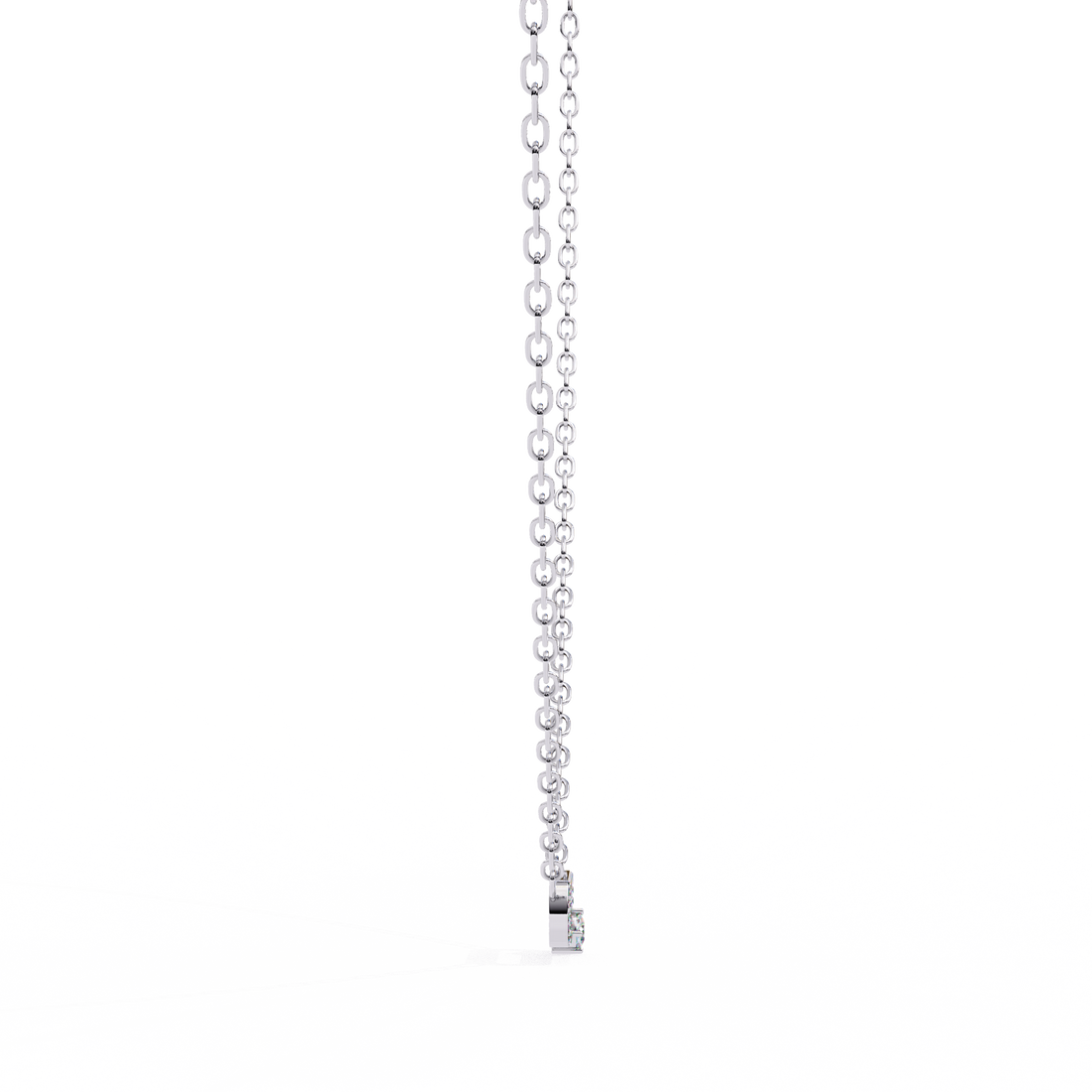 Loop Diamond pendant with chain