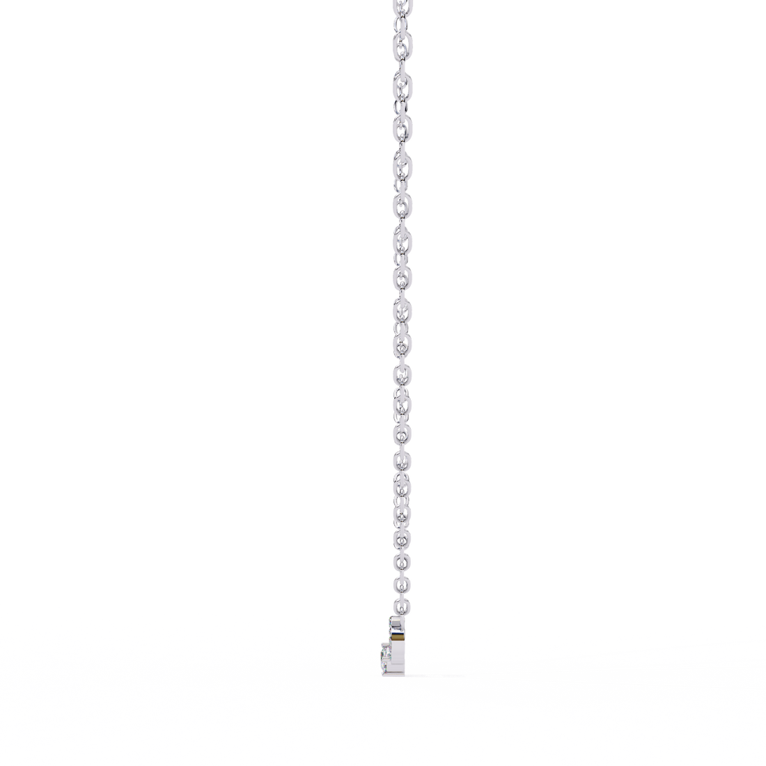 Loop Diamond pendant with chain