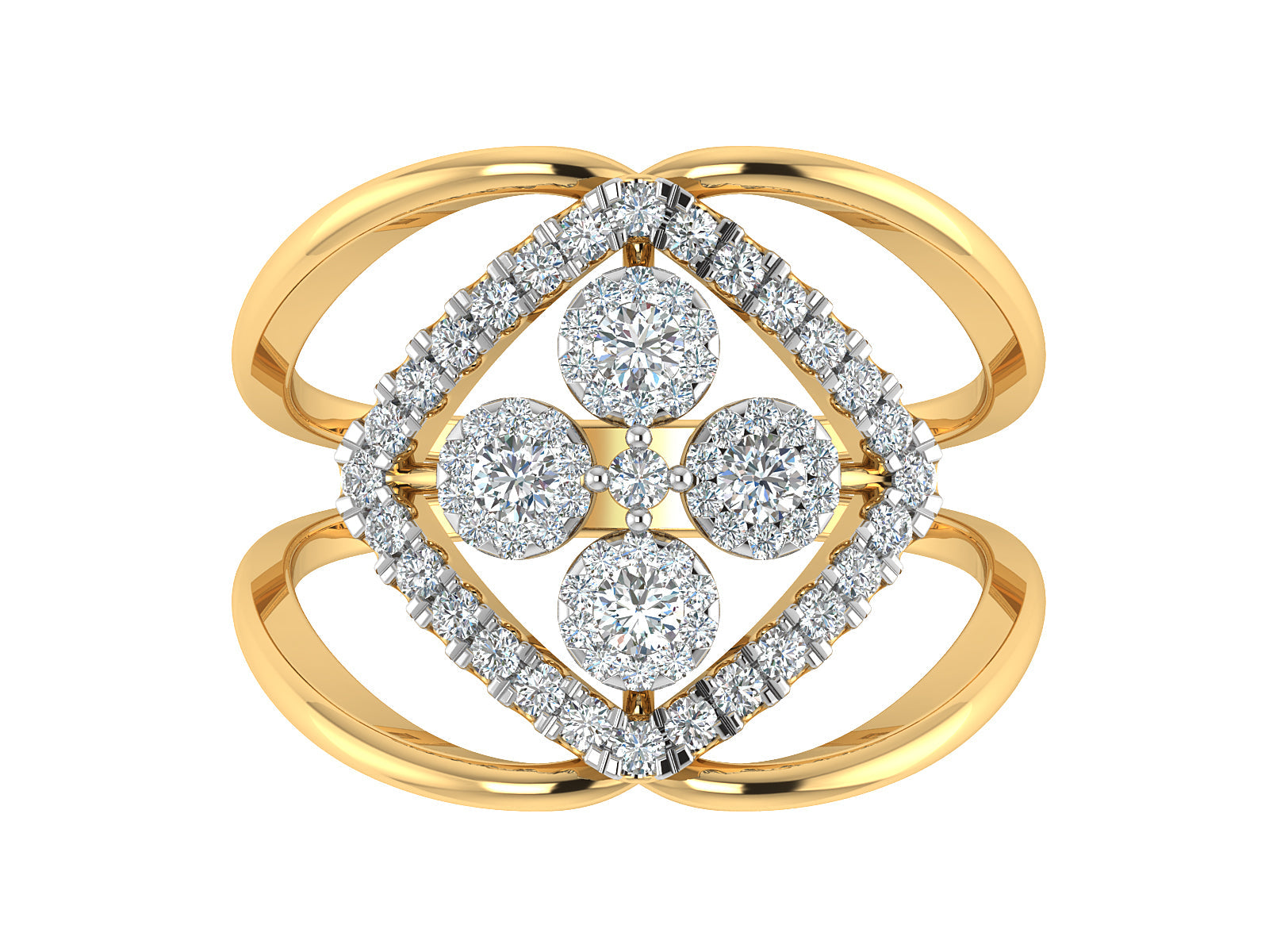 Looped Together Diamond Ring