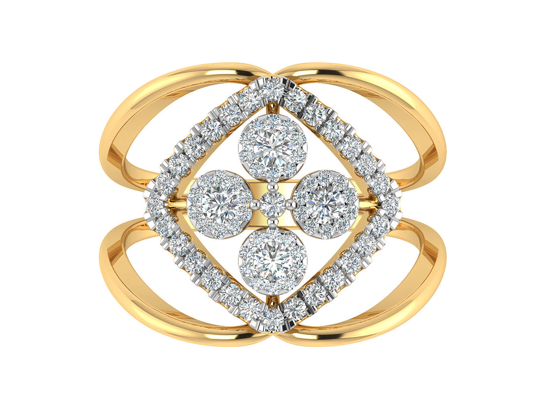 Looped Together Diamond Ring