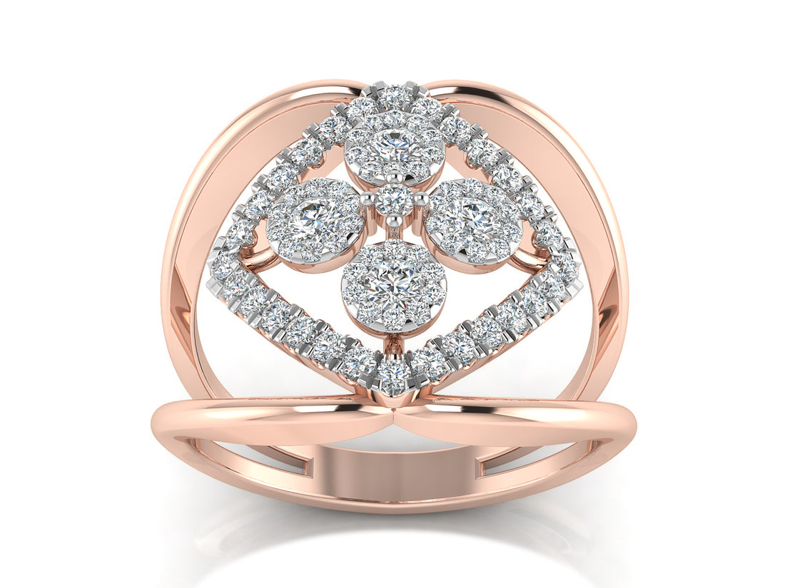 Looped Together Diamond Ring 5