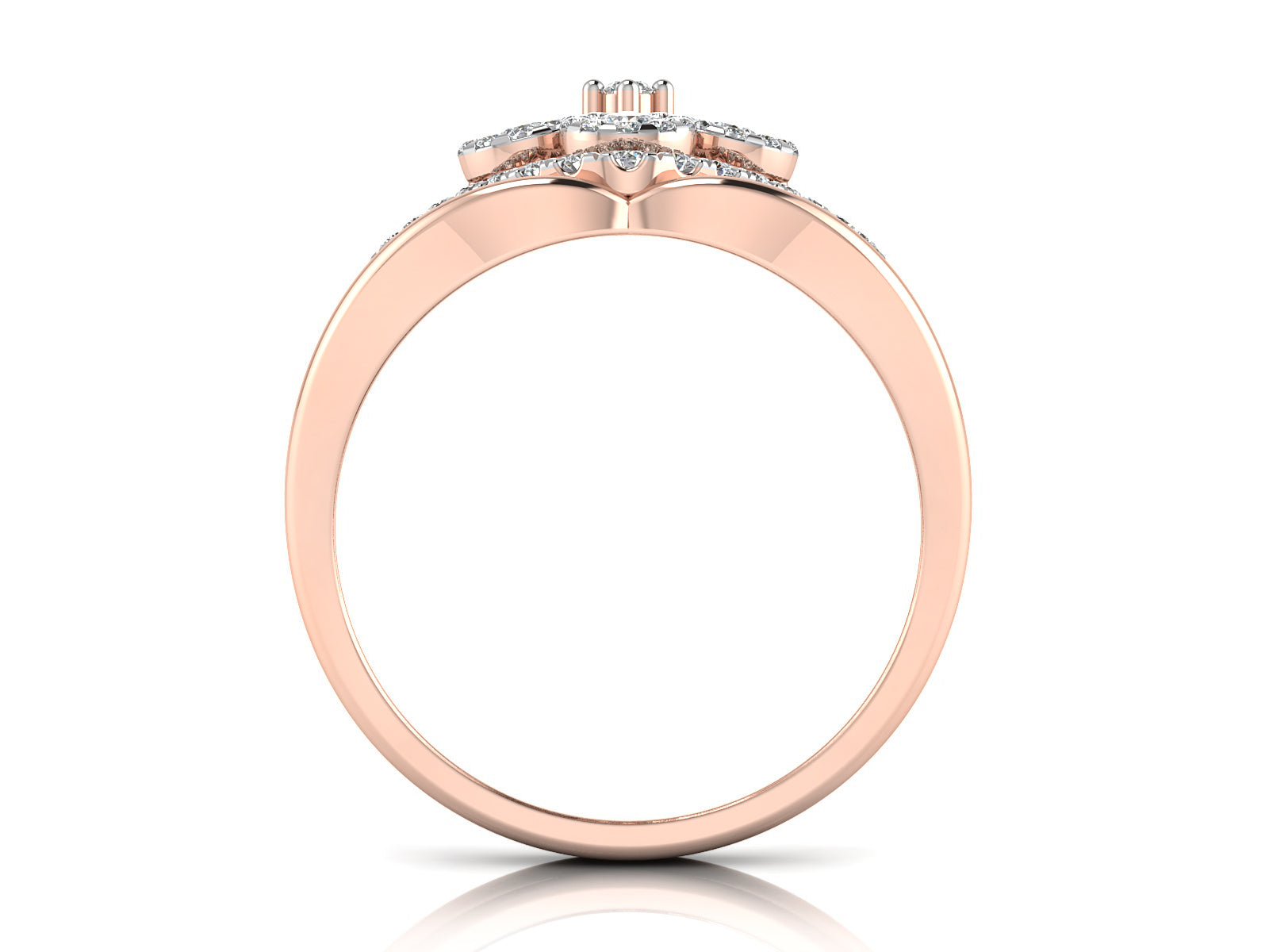 Looped Together Diamond Ring 6
