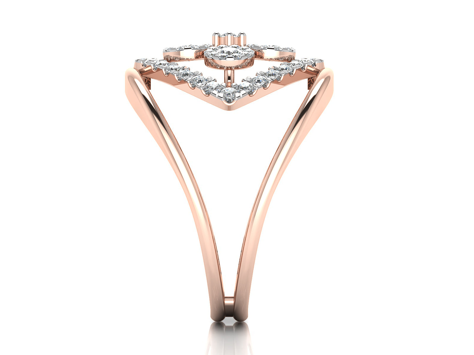 Looped Together Diamond Ring 7