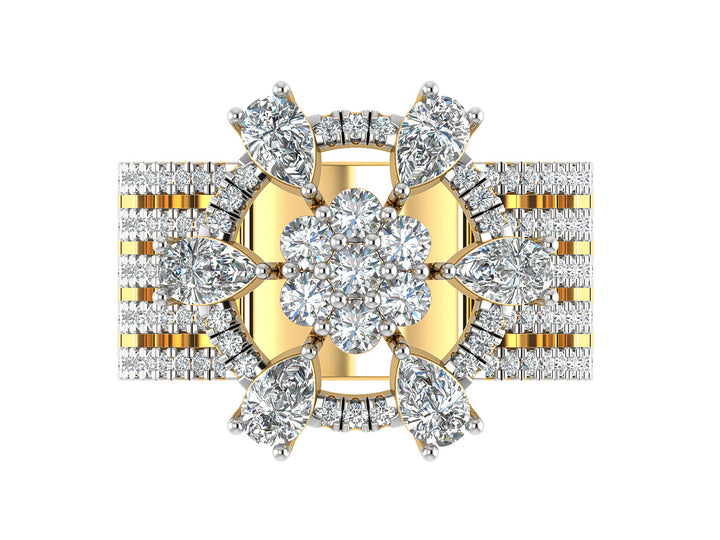 Luminous Blossom Diamond Ring