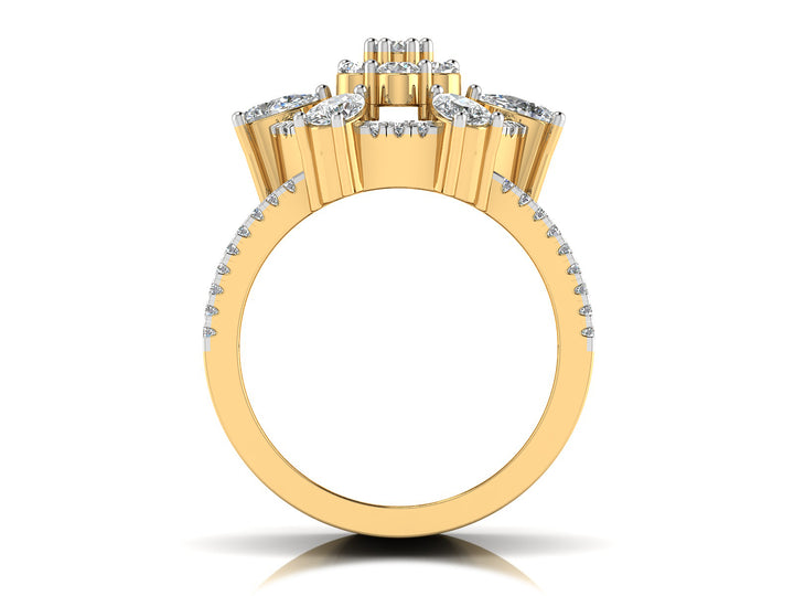 Luminous Blossom Diamond Ring 8