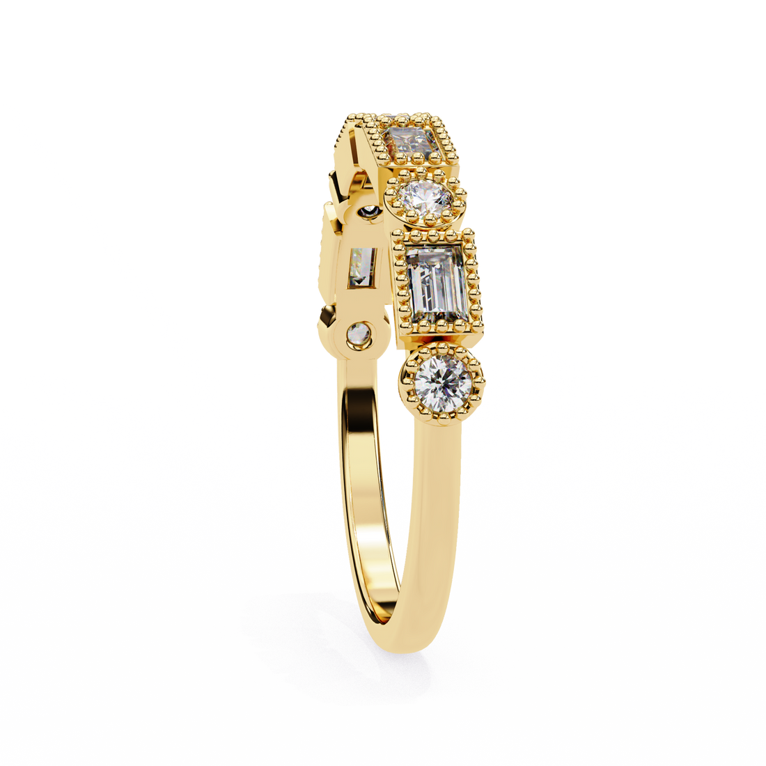 Luna Diamond Band Ring 4