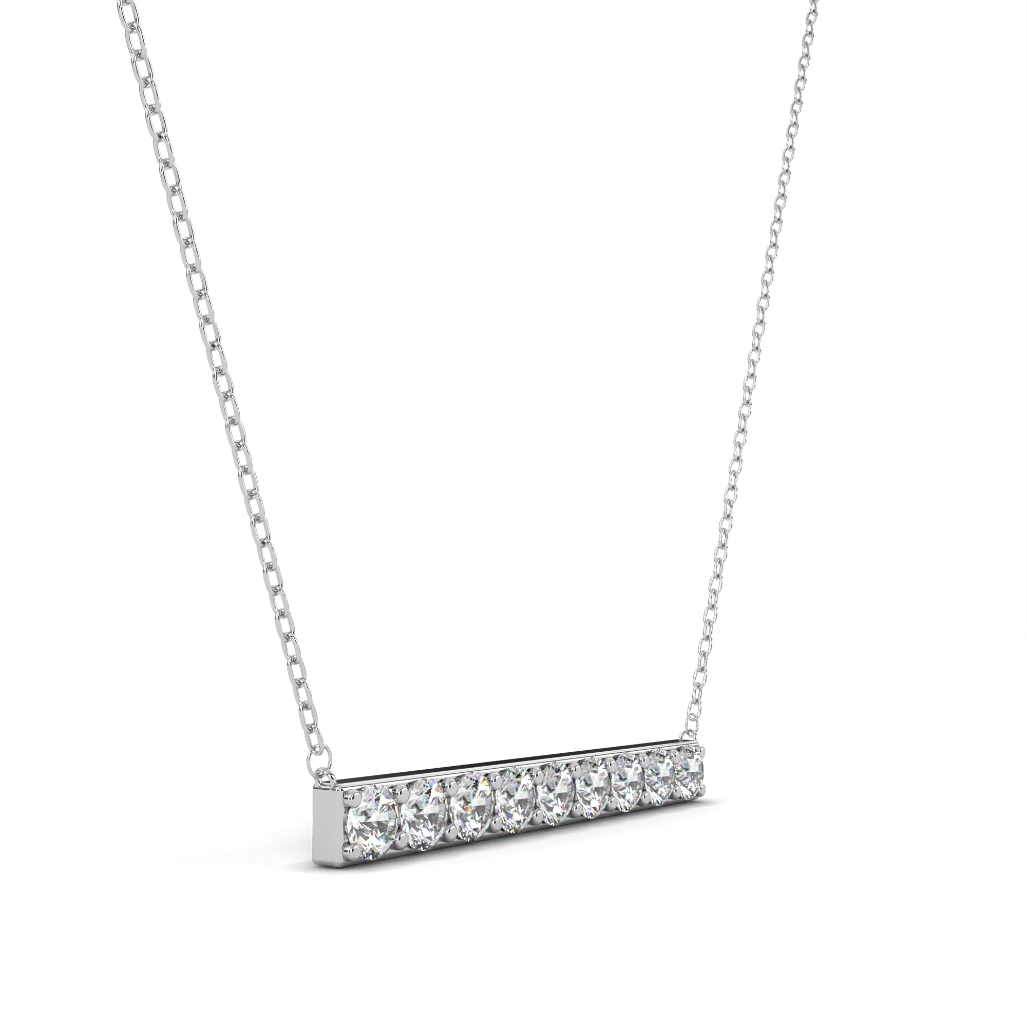 Lush Essence Diamond Pendant  In 925 Silver