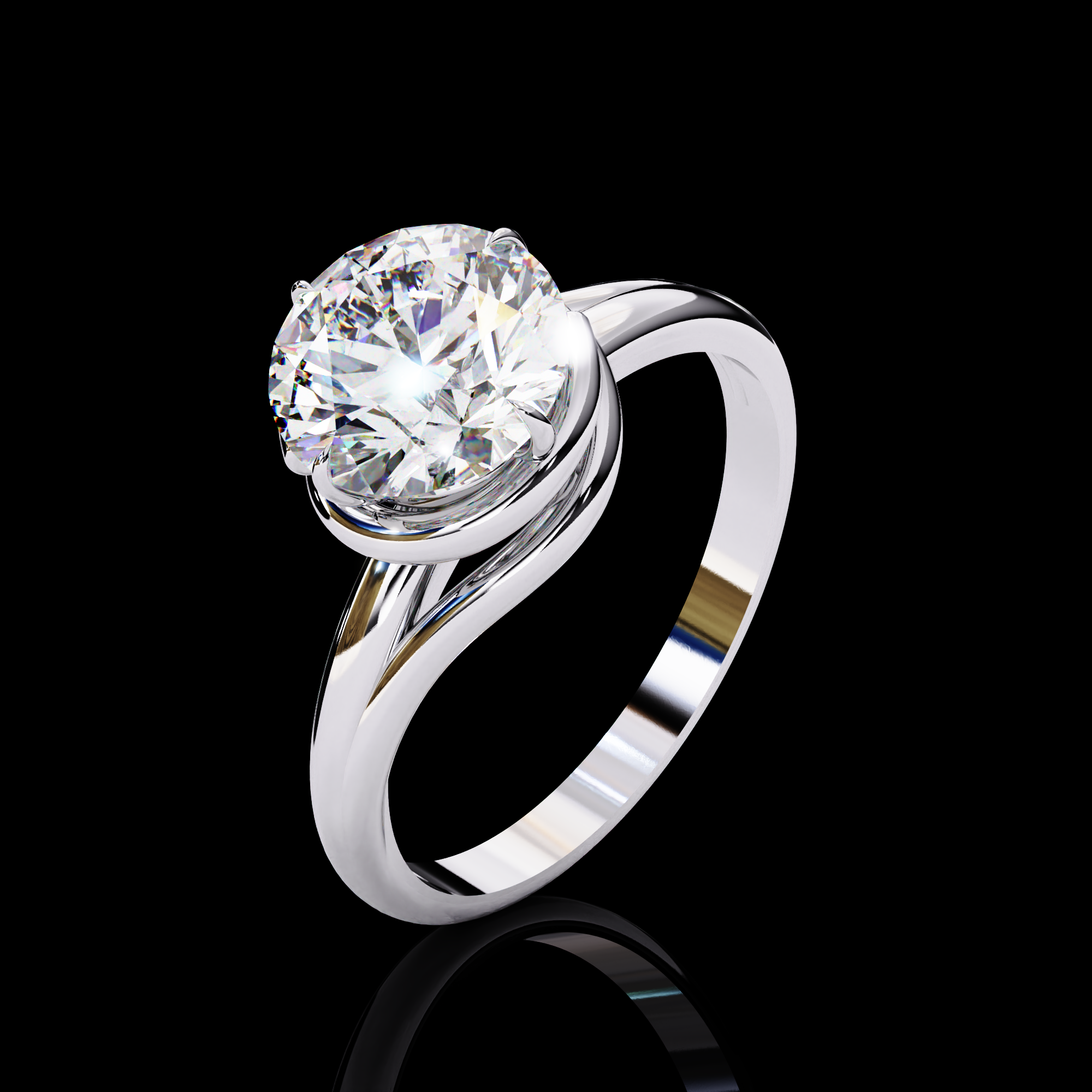 Lustre Solitaire Ring14