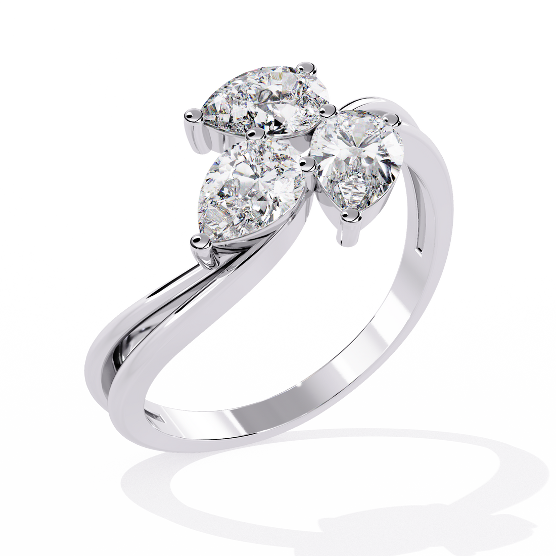 Luxe Drop Sparkle Diamond Ring 10