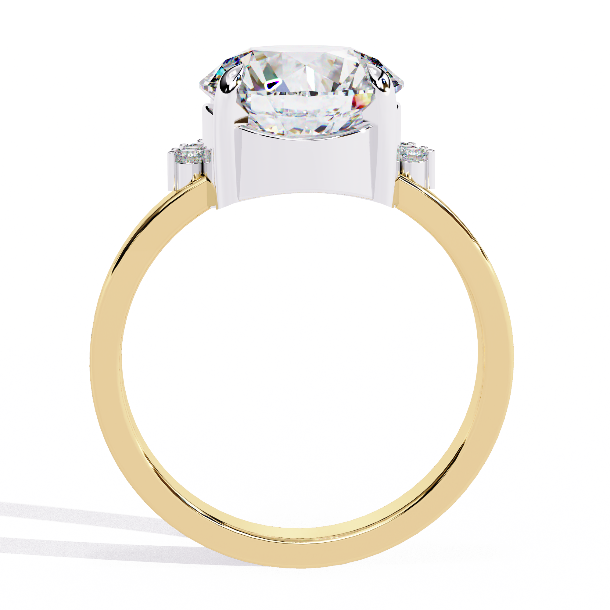 Luxe Halo Starburst Lab Diamond Ring 3