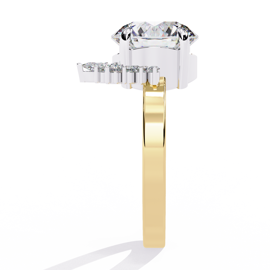 Luxe Halo Starburst Lab Diamond Ring 4