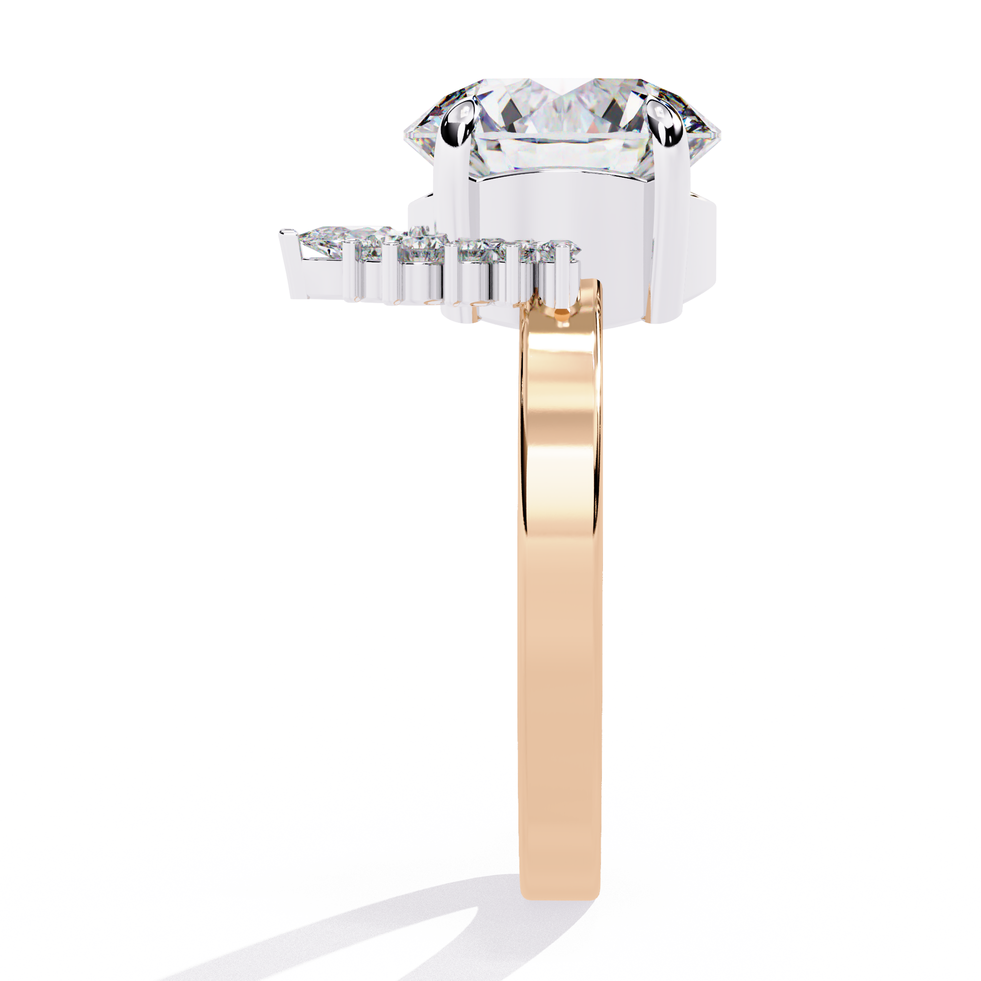 Luxe Halo Starburst Lab Diamond Ring 7