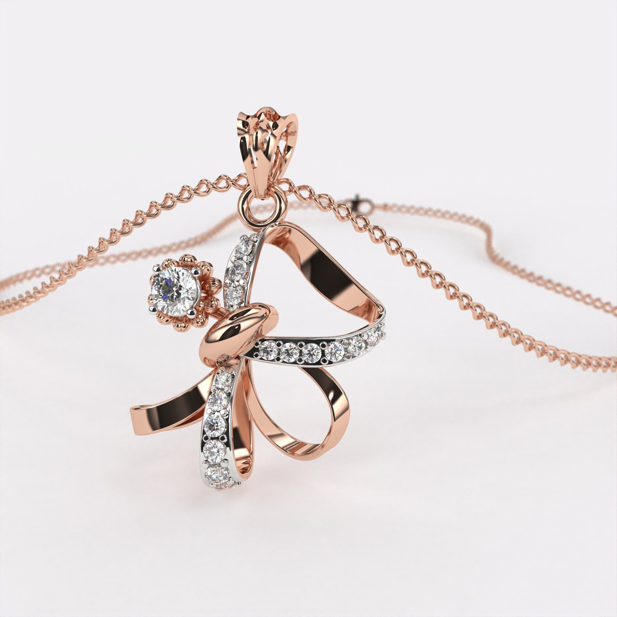 Luxe Solitaire Diamond Pendant