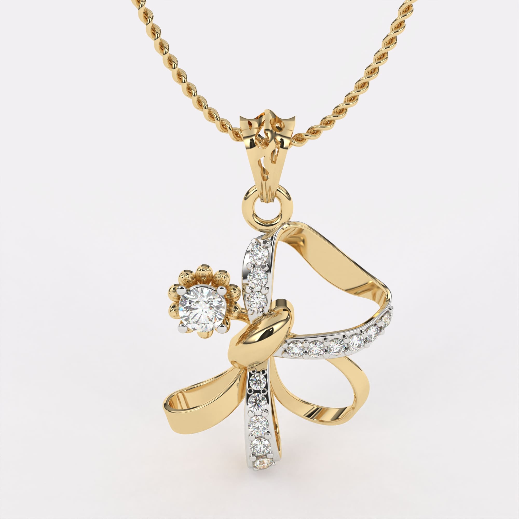 Luxe Solitaire Diamond Pendant
