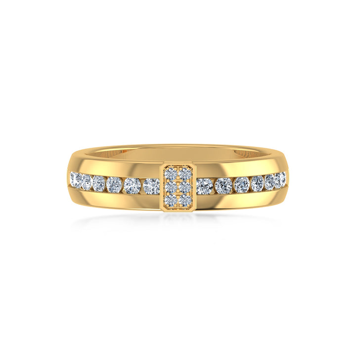 Luxury Bar Style Lab Diamond Band