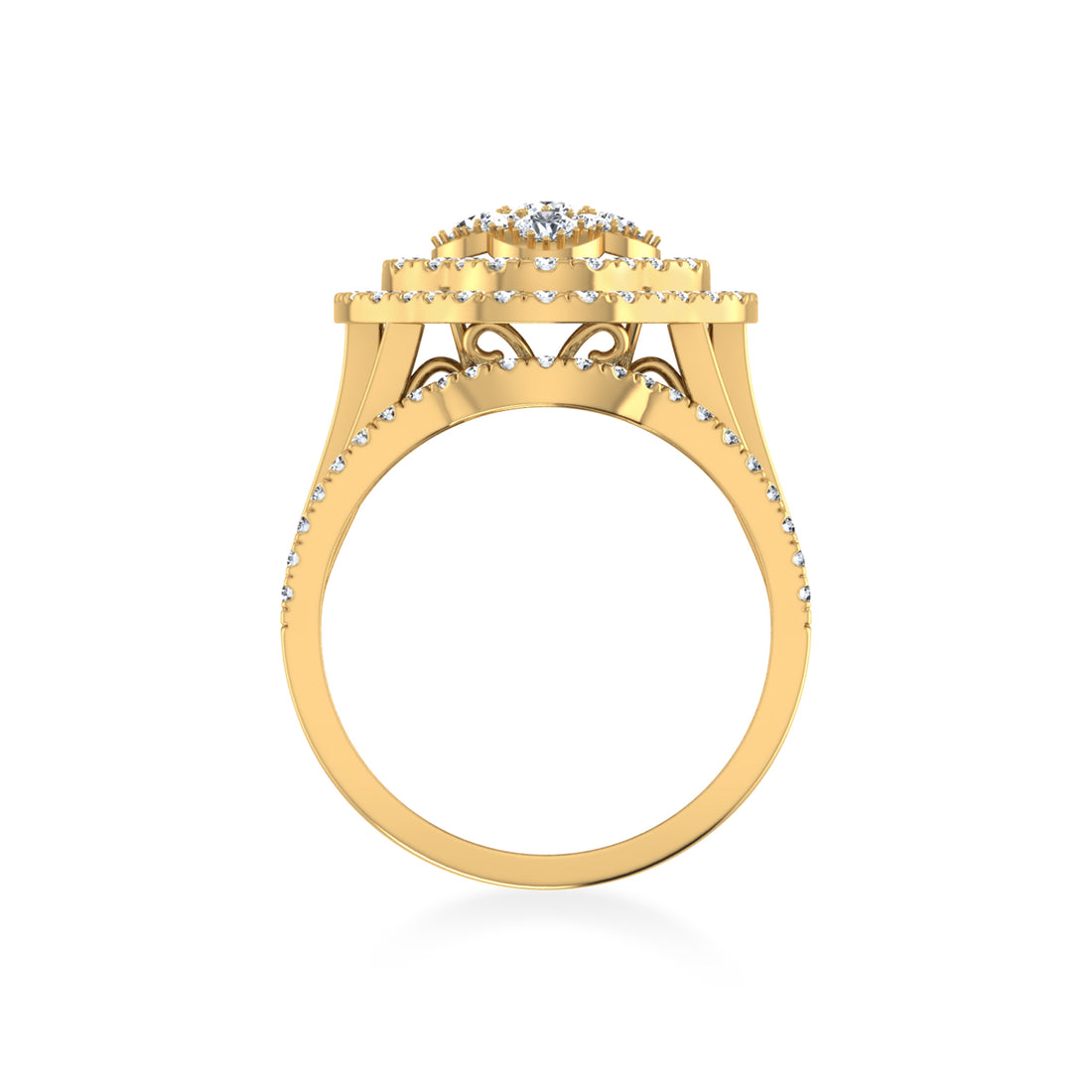 Luxury Floral Cluster Lab-Grown Diamond Cocktail Ring 6