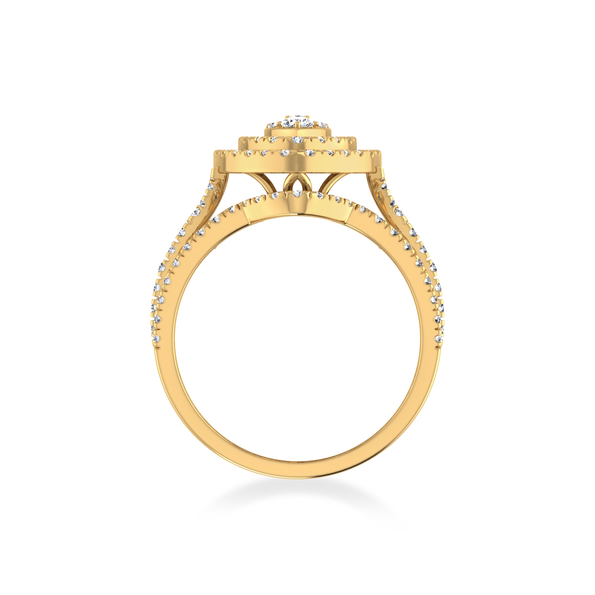 Luxury Marquise Halo Lab Diamond Cocktail Ring 3