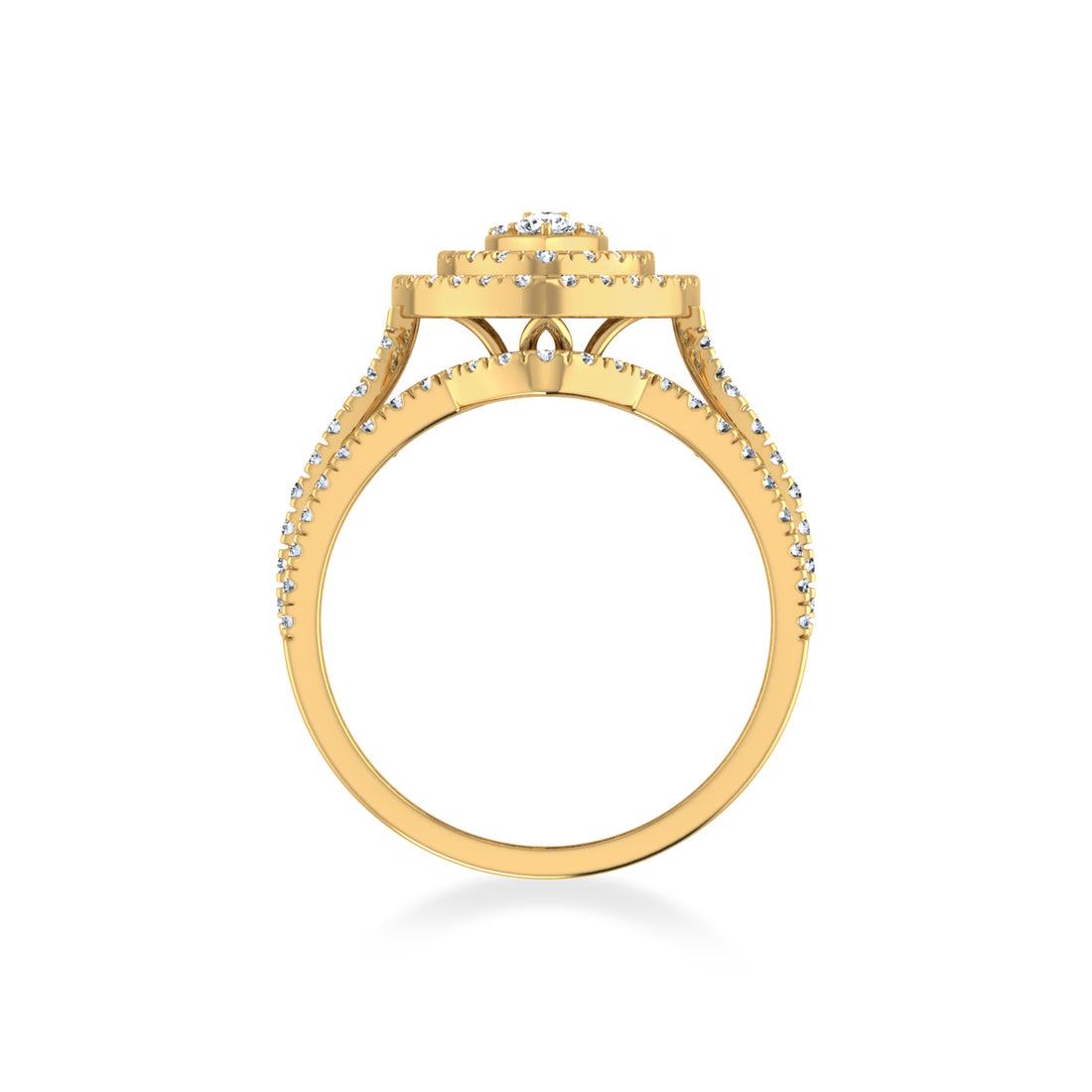 Luxury Marquise Halo Lab Diamond Cocktail Ring 3