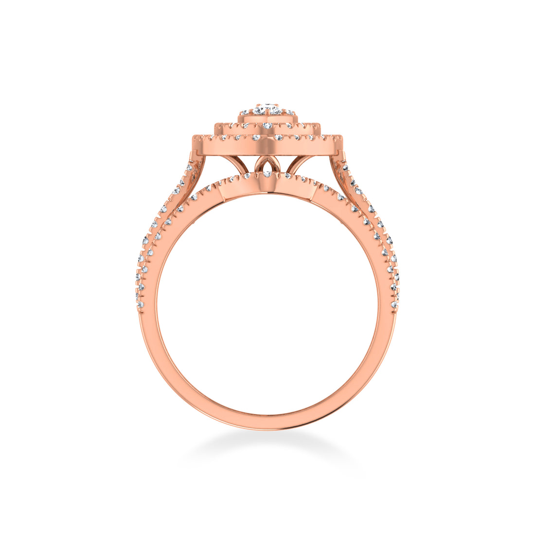 Luxury Marquise Halo Lab Diamond Cocktail Ring 6