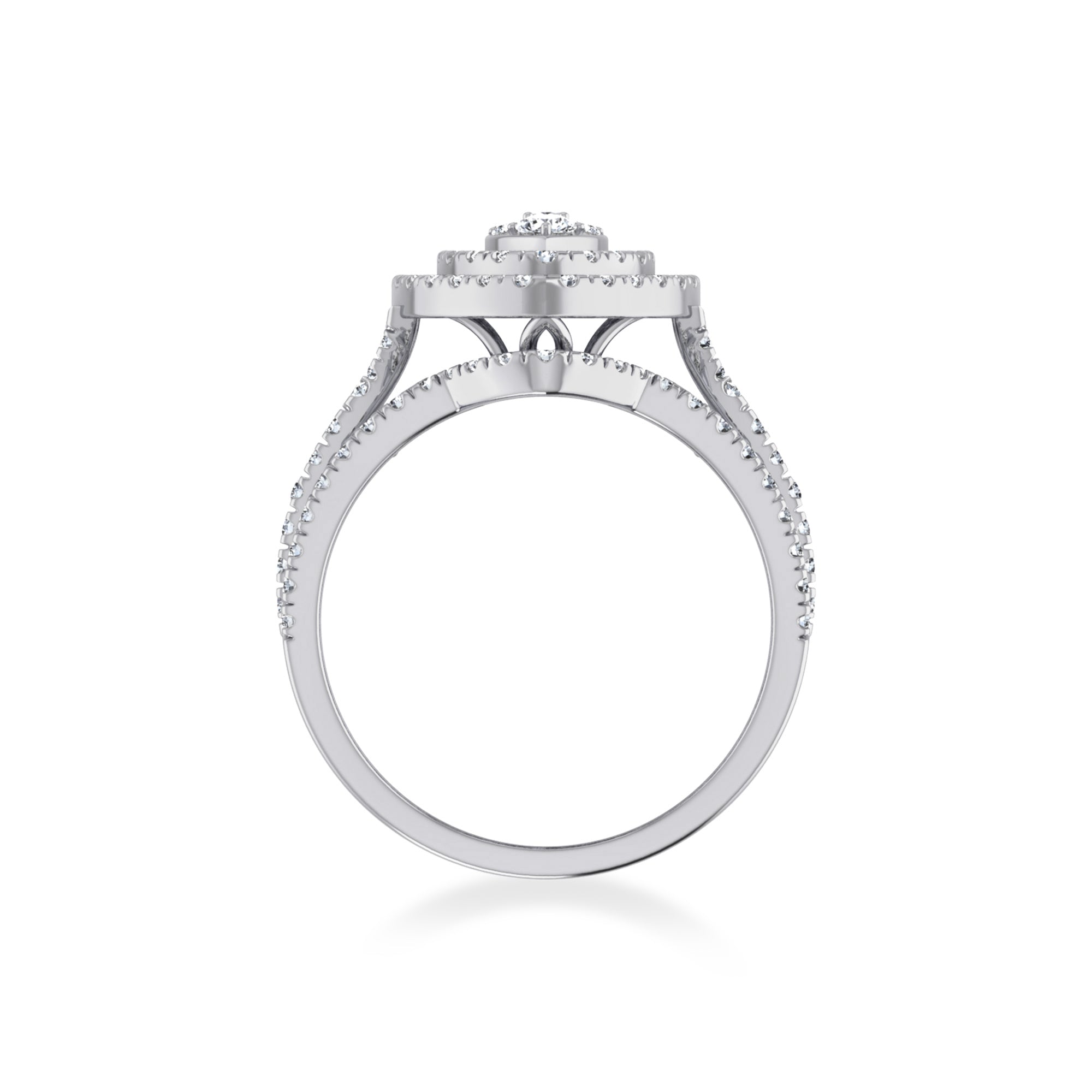 Luxury Marquise Halo Lab Diamond Cocktail Ring 9