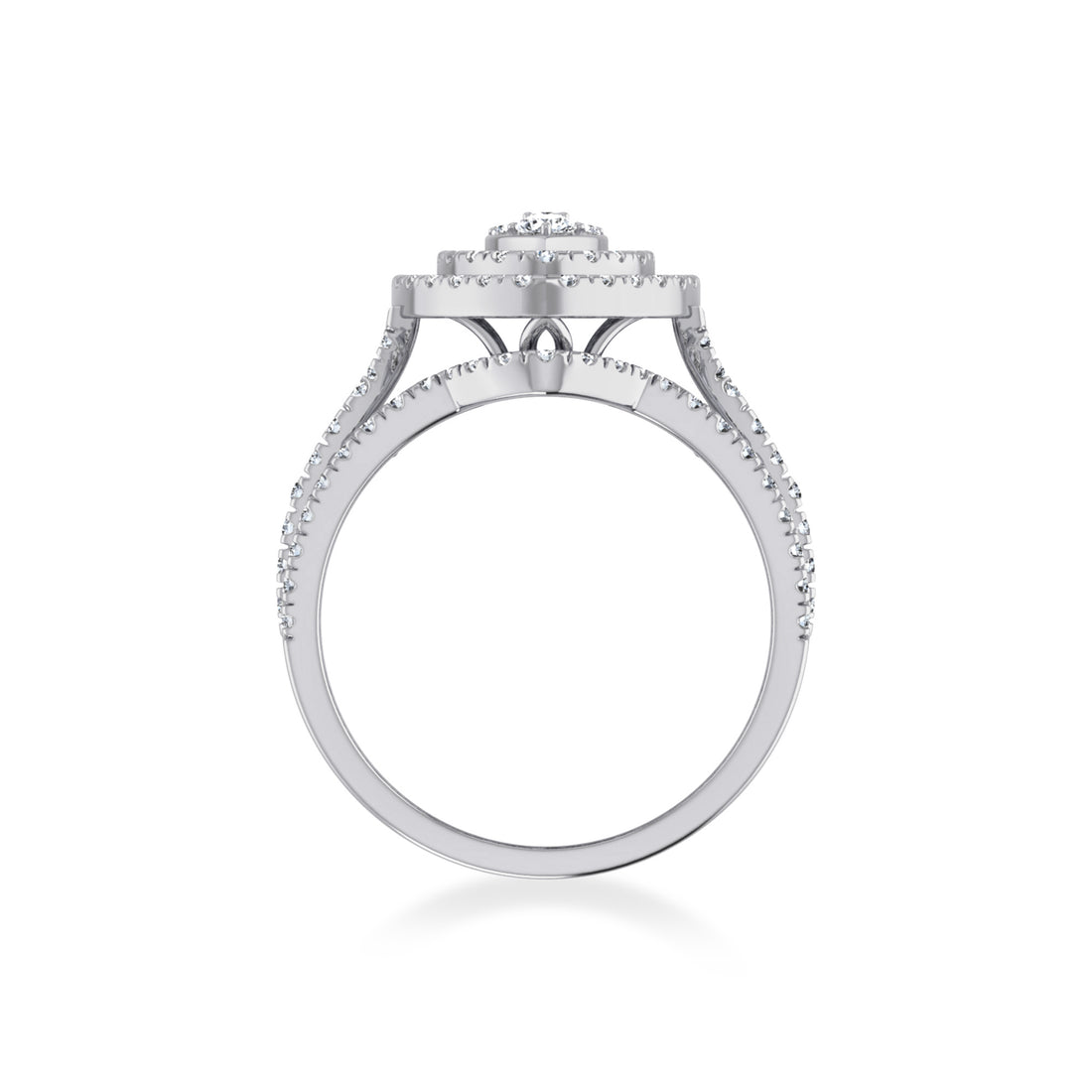Luxury Marquise Halo Lab Diamond Cocktail Ring 9