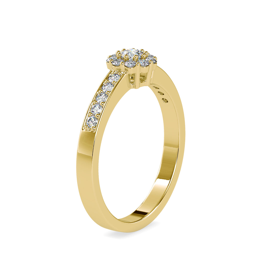 Luxury Sleek Diamond Ring 2