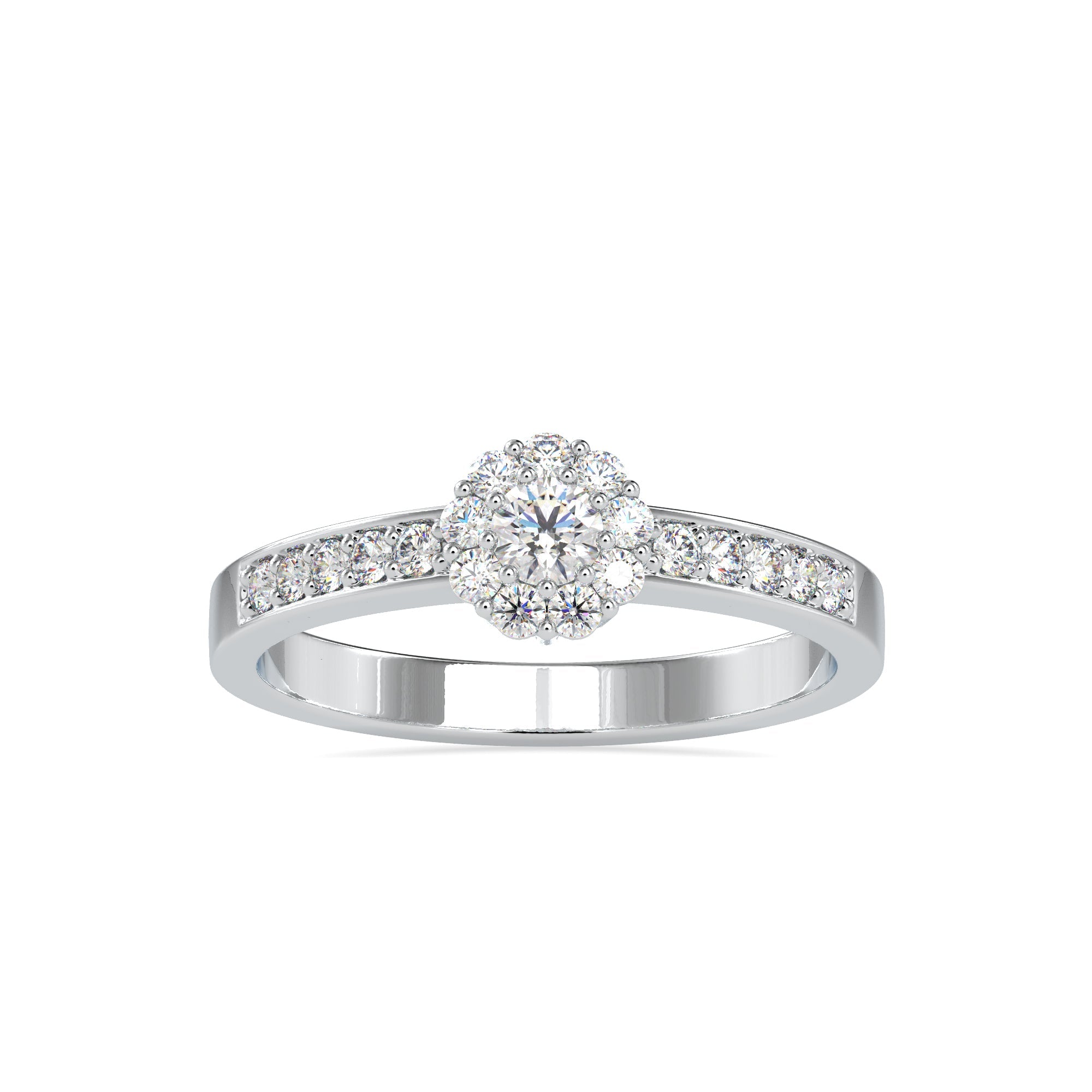Luxury Sleek Diamond Ring 5