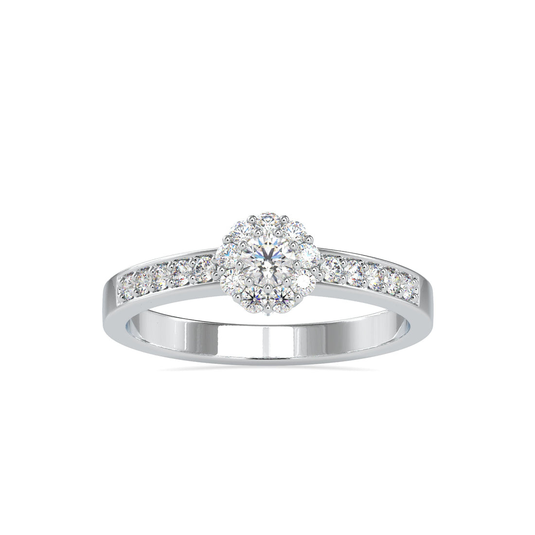Luxury Sleek Diamond Ring 5