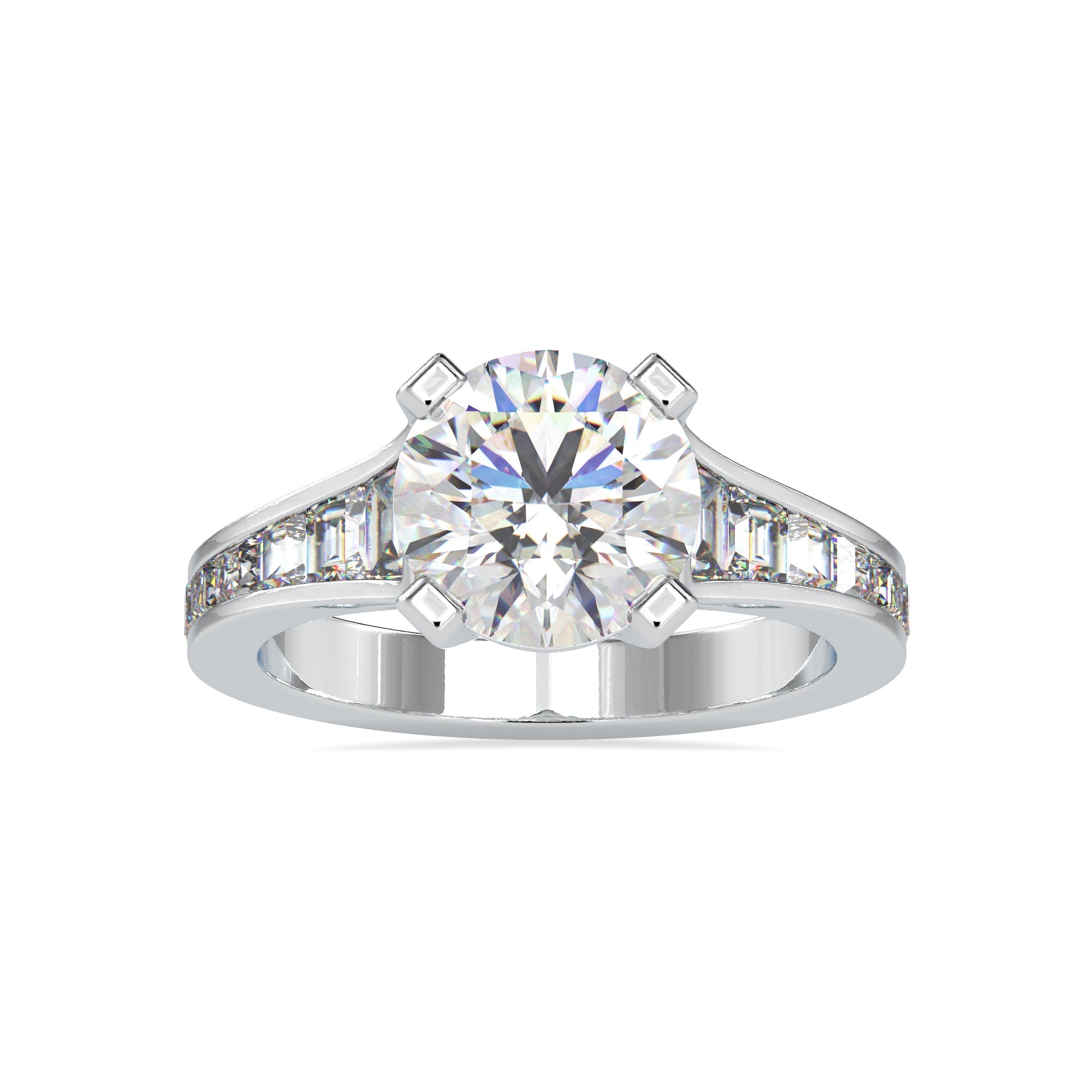 Luxury Solitaire 2.50 carat Round Diamond Ring 4