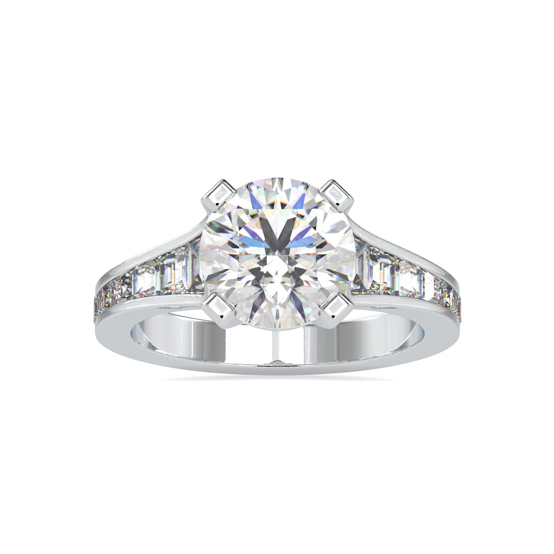 Luxury Solitaire 2.50 carat Round Diamond Ring 4