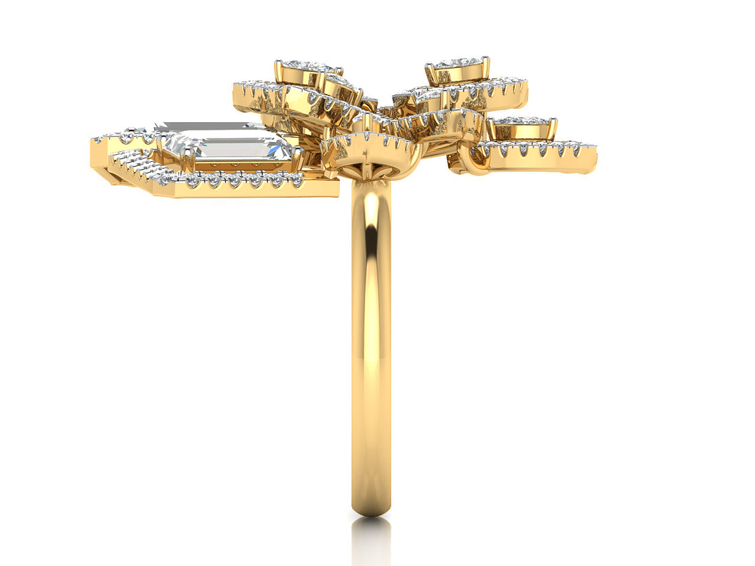 Majestic Bloom Diamond Ring 3