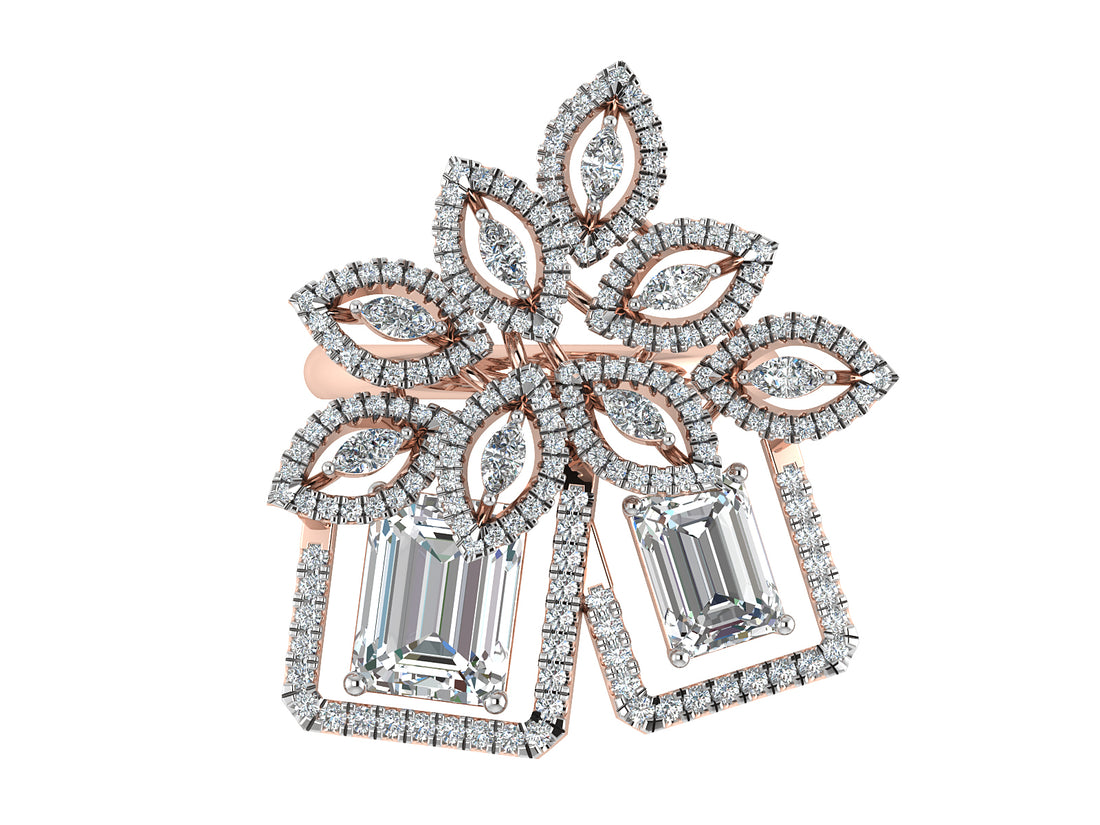 Majestic Bloom Diamond Ring 5