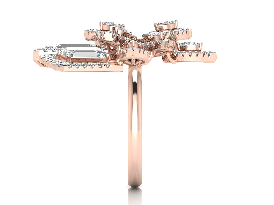 Majestic Bloom Diamond Ring 7