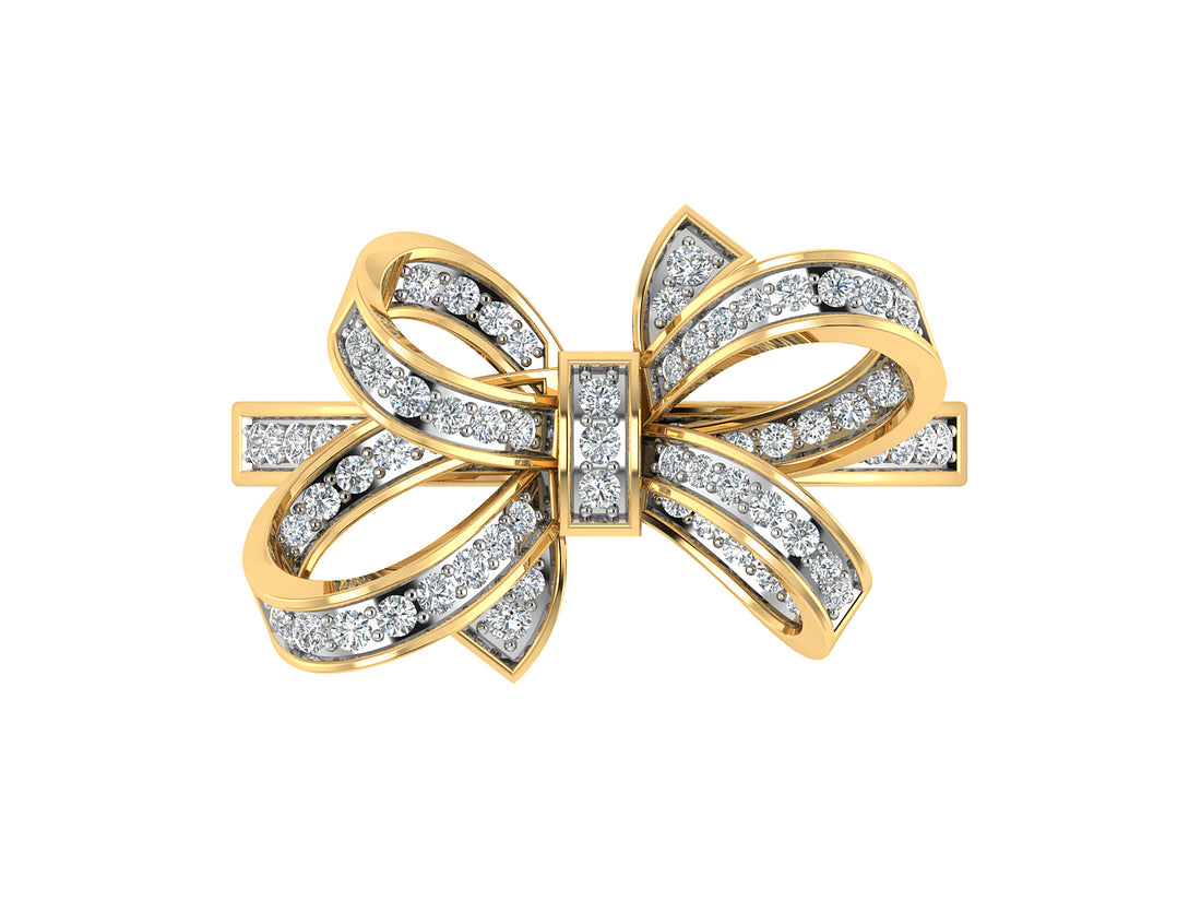 Majestic Bow Diamond Ring
