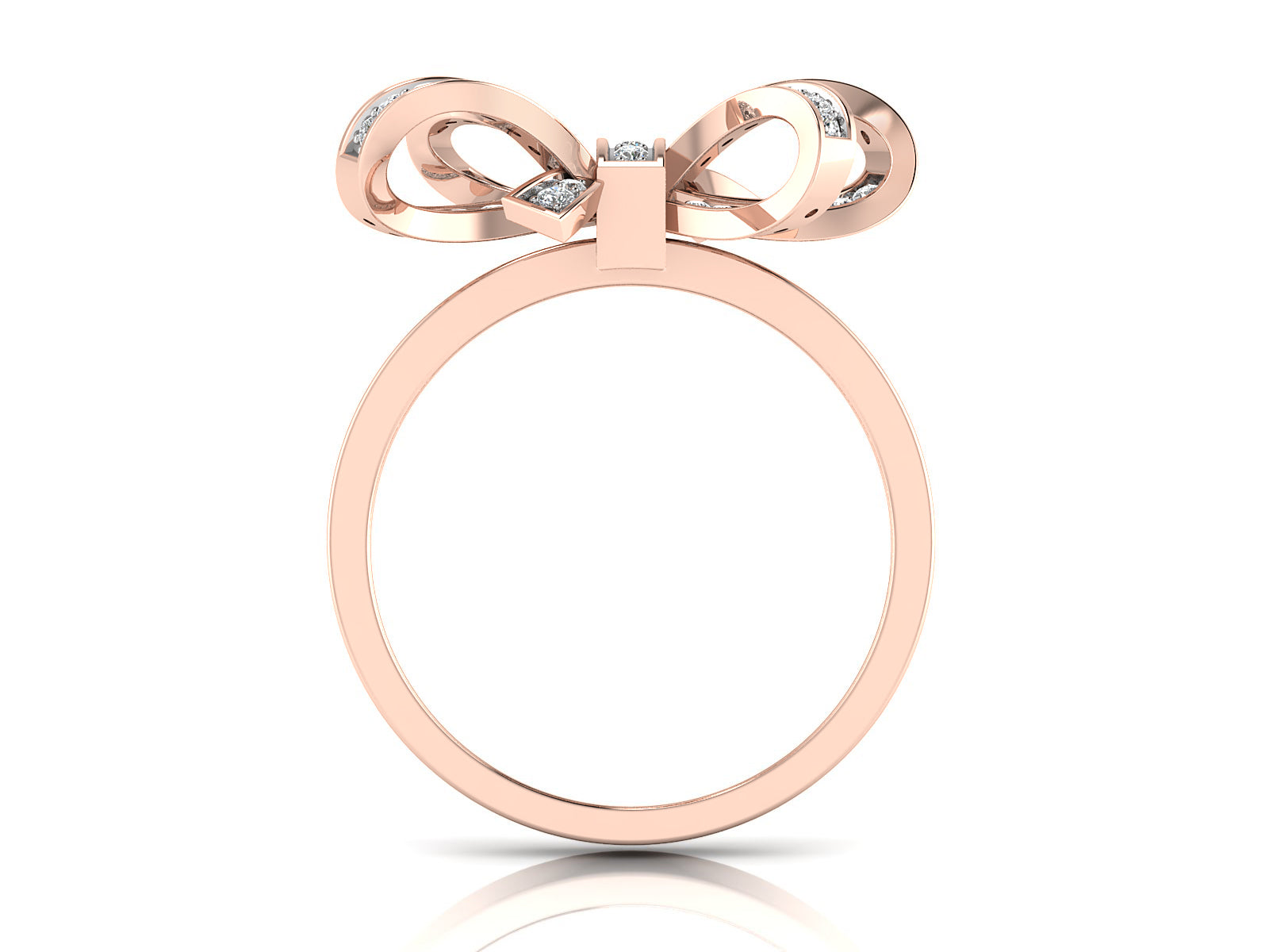 Majestic Bow Diamond Ring 6