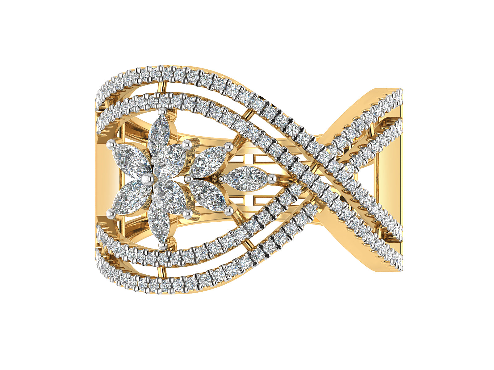 Majestic Crown Diamond Ring