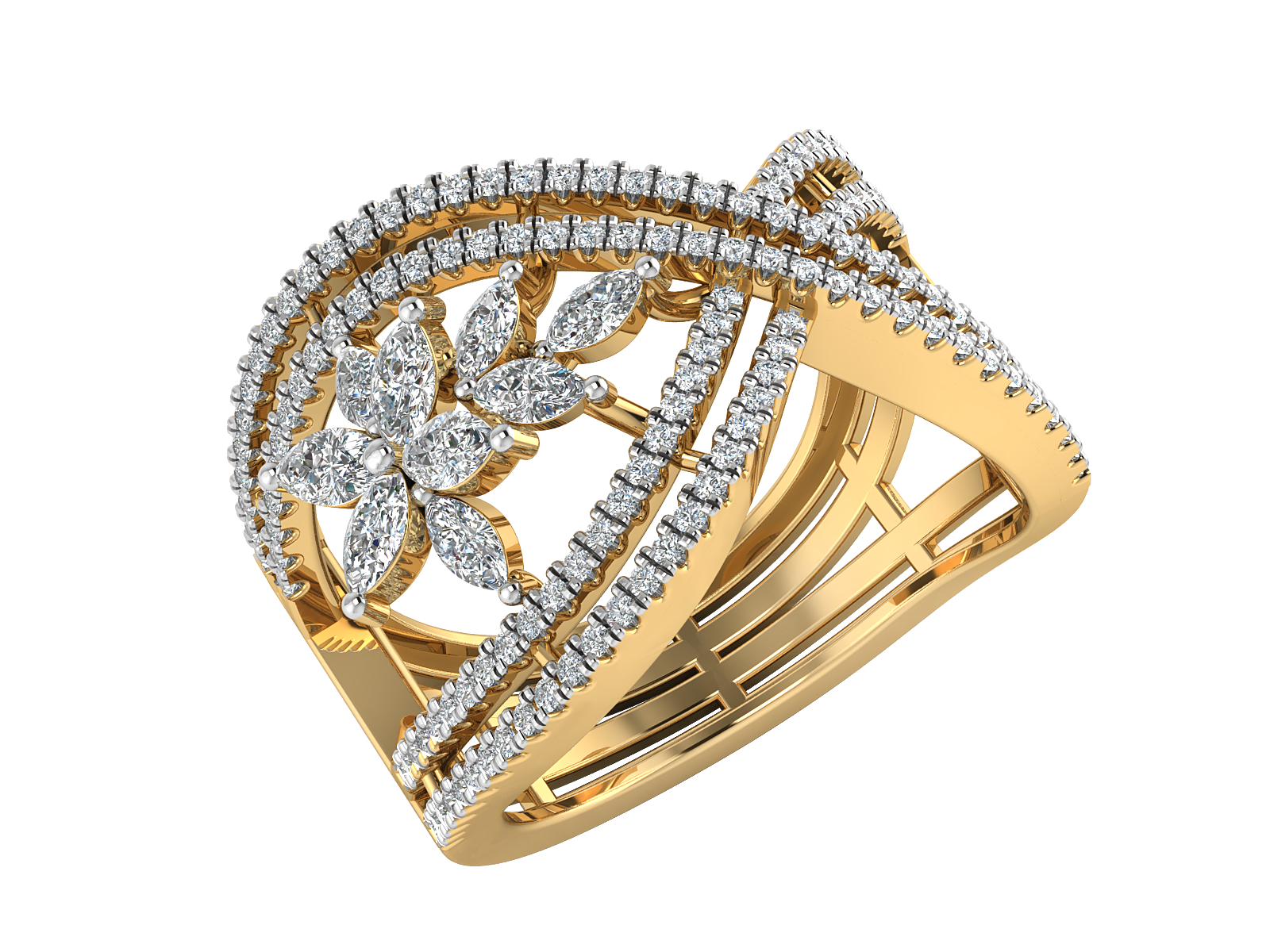 Majestic Crown Diamond Ring 2