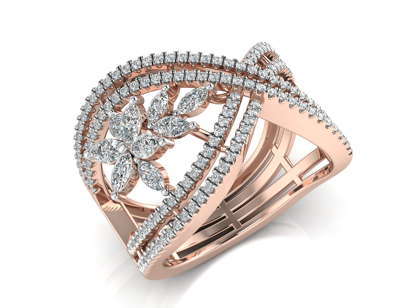 Majestic Crown Diamond Ring 4