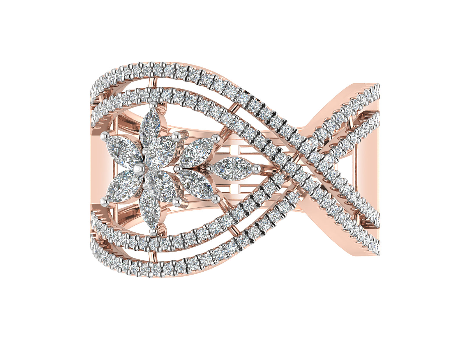 Majestic Crown Diamond Ring 5