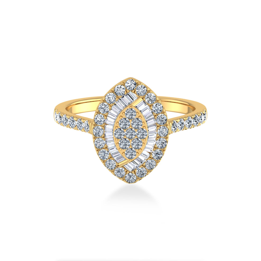 Marquise Halo Lab-Grown Diamond Ring