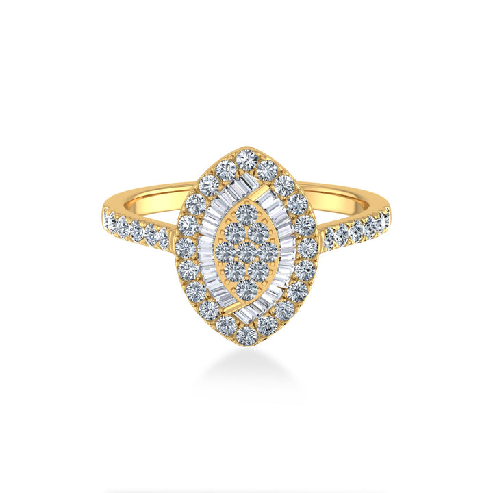 Marquise Halo Lab-Grown Diamond Ring