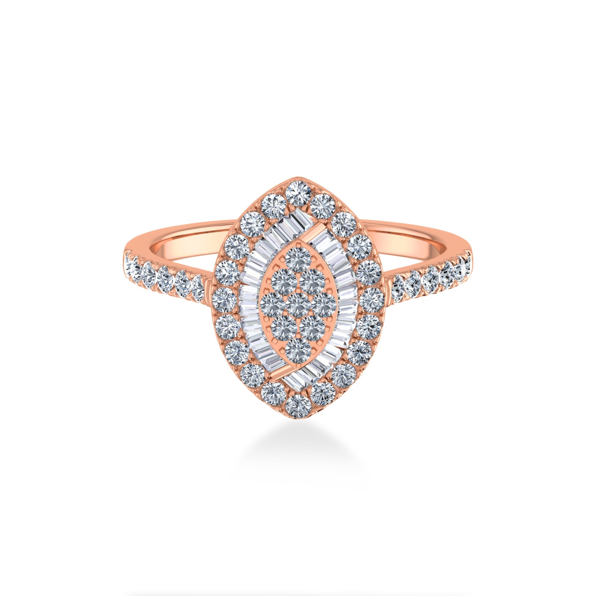 Marquise Halo Lab-Grown Diamond Ring 4